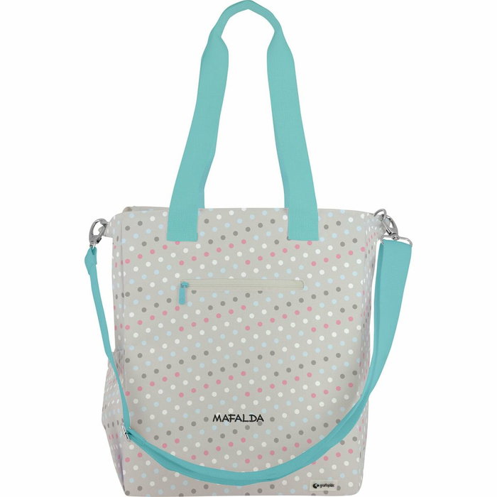 Grafoplás Tote Bag Bits&Bobs Mafalda Bird - Bolsa resistente con compartimento para portátil