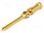 HARTING Contacto macho industrial Han D® HMC, 20AWG, dorado