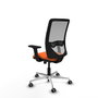 PIQUERAS Y CRESPO Silla de oficina Zulema Naranja y Gris