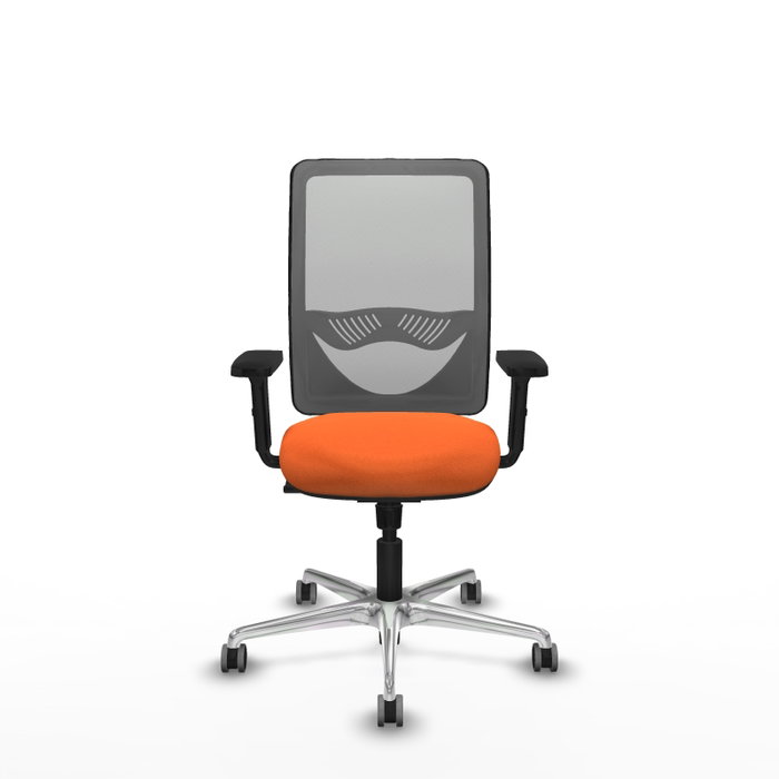 PIQUERAS Y CRESPO Silla de oficina Zulema Naranja y Gris