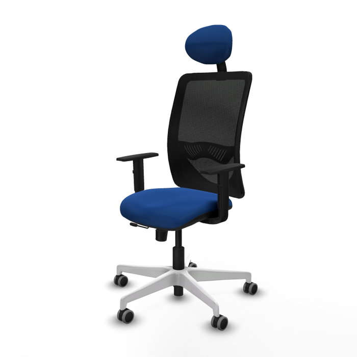 PIQUERAS Y CRESPO Silla de oficina Zulema Azul y Negro con Mecanismo Sincro/Traslack