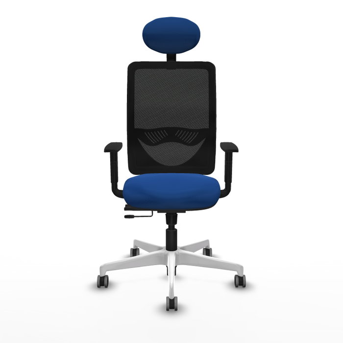 PIQUERAS Y CRESPO Silla de oficina Zulema Azul y Negro con Mecanismo Sincro/Traslack