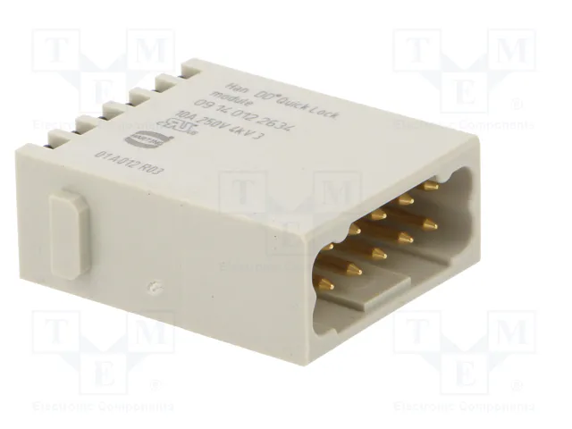 HARTING Han-Modular® Módulo Conector Macho de 12 Pines HARTING Han-Modular® Módulo Conector Macho de 12 Pines