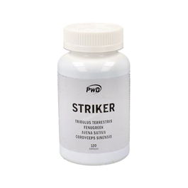 PWD NUTRITION Striker 120Cap. para Aumento de Testosterona con Tribulus, Fenogreco y Zinc