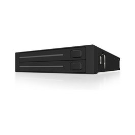 ICY BOX IB-2226StS Bandeja Hot-Swap para 2 Discos Duros o SSD SATA de 2.5" en Bahía de 3.5" - Incluye Cables SATA y de Alimentación