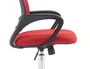 Q-connect Silla de Oficina KC04841 Siena Malla Base Metálica Alt Max 1000 Anc 560 Prof 570 Ruedas Premium Color Negro Rojo