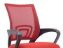 Q-connect Silla de Oficina KC04841 Siena Malla Base Metálica Alt Max 1000 Anc 560 Prof 570 Ruedas Premium Color Negro Rojo