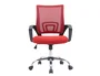 Q-connect Silla de Oficina KC04841 Siena Malla Base Metálica Alt Max 1000 Anc 560 Prof 570 Ruedas Premium Color Negro Rojo