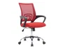 Q-connect Silla de Oficina KC04841 Siena Malla Base Metálica Alt Max 1000 Anc 560 Prof 570 Ruedas Premium Color Negro Rojo
