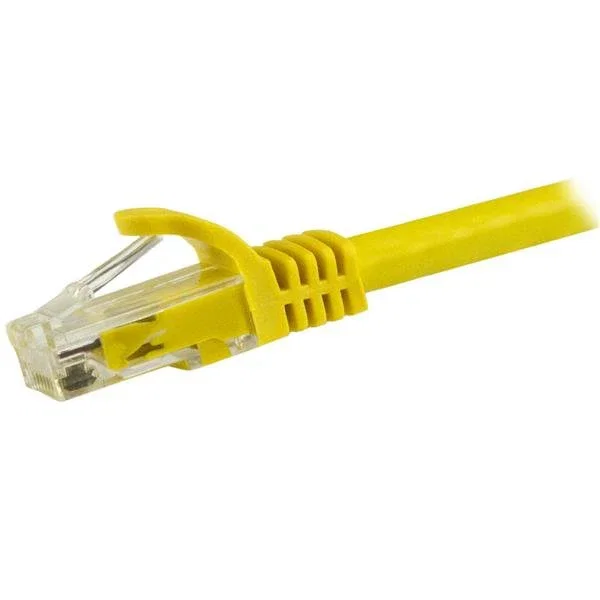 StarTech.com Cable de Red Ethernet N6PATC150CMYL - 1.5 m Cat6 U/UTP (UTP), Conectores RJ45 Snagless, Amarillo, Cobre 100%, 24 AWG, 50µ Oro, Gigabit, PoE, Certificado ETL