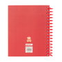 Safta Cuaderno Espiral A6 120 Hojas Cuadriculado Osito Rojo