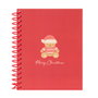 Safta Cuaderno Espiral A6 120 Hojas Cuadriculado Osito Rojo