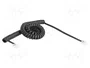 DeLOCK 90224 Cable telefónico de espiral RJ11 a RJ11, 3 m, Negro