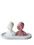Aberto Design Glamour Candle 44ST Juego de Velas de Soja, Color Rosa y Blanco