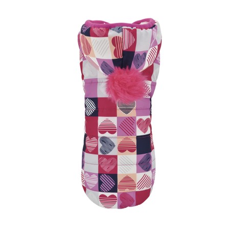 Nayeco Chaqueta Con Capucha Love Square para Perro Repelente al Agua 20 cm