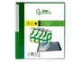 Liderpapel Carpeta de 60 fundas canguro verde translúcido DIN A4