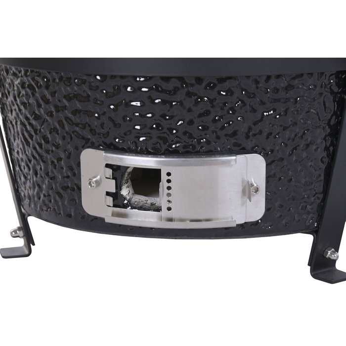 DKD Home Decor Barbacoa Kamado de Cerámica y Metal 53x53x57 cm
