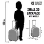 One Piece Mochila Ruedas Pequeña Monkey Infantil Azul 31x26x11cm Capacidad 12.5L