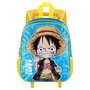 One Piece Mochila Ruedas Pequeña Monkey Infantil Azul 31x26x11cm Capacidad 12.5L