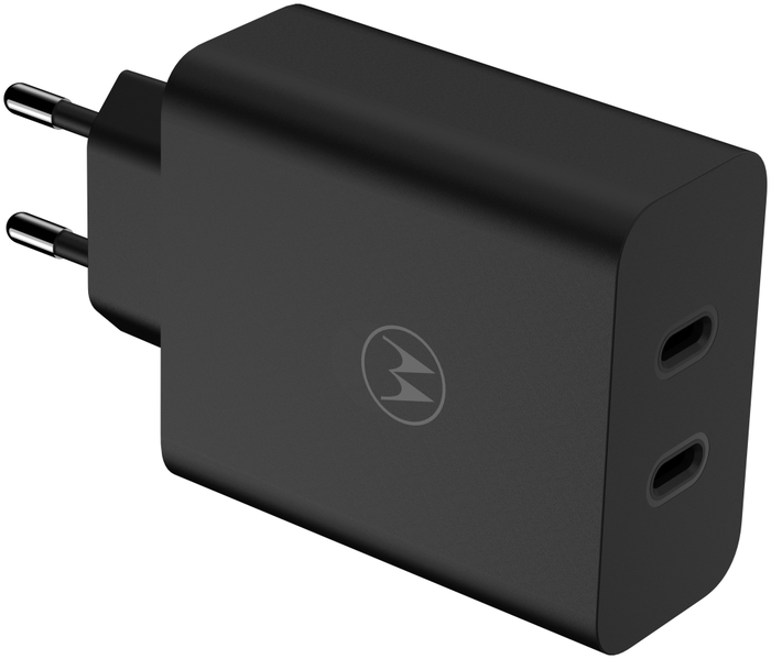 Motorola TurboPower 125W Duo Charger Negro con 2 puertos USB-C Motorola TurboPower 125W Duo Charger Negro con 2 puertos USB-C