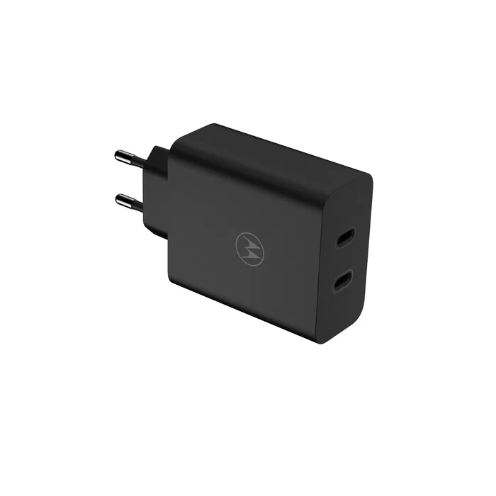 Motorola TurboPower Duo 125W Duo Charger Negro con 2 puertos USB-C Motorola TurboPower Duo 125W Duo Charger Negro con 2 puertos USB-C