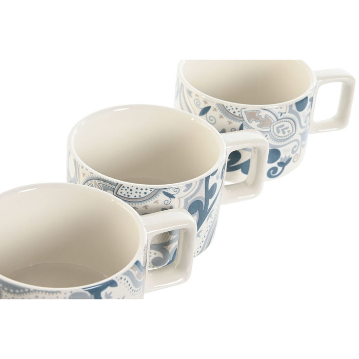 DKD Home Decor Set de Café DELHI 260 ml Beige
