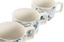 DKD Home Decor Delhi 2023 Collection Tazas de Café Indias Beige Gris 11 x 27 x 11 cm Set de 4