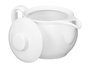 Vessia Tetera de Porcelana 700 ml, Color Blanco, Dimensiones 18.5x11x11 cm (Set de 16)
