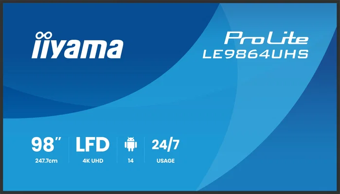 iiyama LE9864UHS-B1AG Monitor de Señalización Digital 98 Pulgadas 4K UHD Android iiyama LE9864UHS-B1AG Monitor de Señalización Digital 98 Pulgadas 4K UHD Android