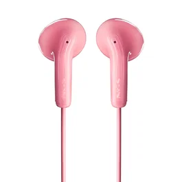 NGS CROSS FLIP Auriculares Alámbricos Intraurales con Micrófono y Botón Multifunción para Llamadas y Música, Control de Volumen, Cable 1.2m, Color Rosa, Conector Jack 3.5mm