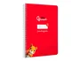 Liderpapel Cuaderno espiral Pautaguía A5, Tapa Dura, 80 Hojas, Papel 90gr, Cuadro Pautado 5mm, Rojo
