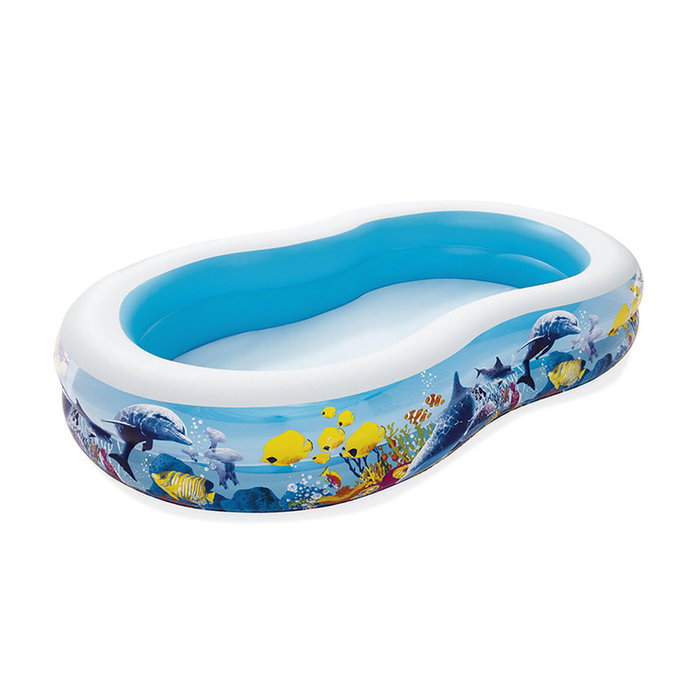 Bestway Piscina Hinchable 2 Camaras Fondo de Mar 262x157x46 cm Bestway Piscina Hinchable 2 Camaras Fondo de Mar 262x157x46 cm