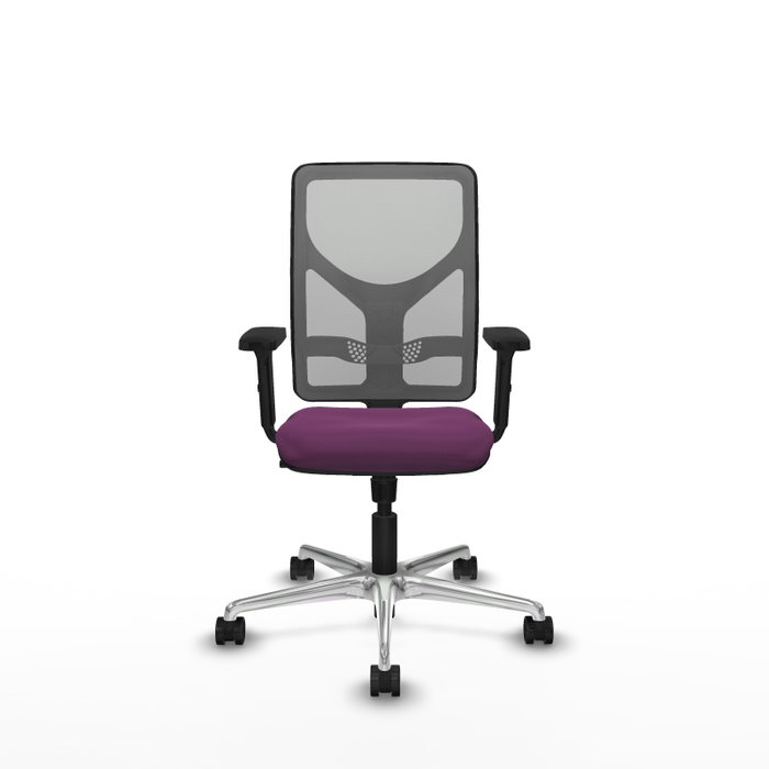 PIQUERAS Y CRESPO Silla de oficina Motilla con mecanismo Sincro, Morada y Gris