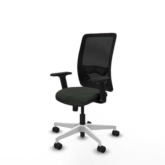 PIQUERAS Y CRESPO Silla de oficina Zulema con mecanismo Sincro, Negro