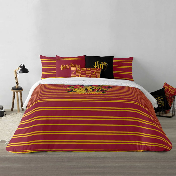 Funda Nórdica Harry Potter Gryffindor Shield Multicolor 175 Hilos 220 x 220 cm Cama de 135/140