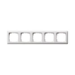 GIRA Standard 55 Marco 5-fach blanco mate