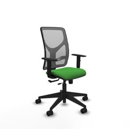 PIQUERAS Y CRESPO Silla de oficina Motilla Sincro/Traslack Verde/Gris