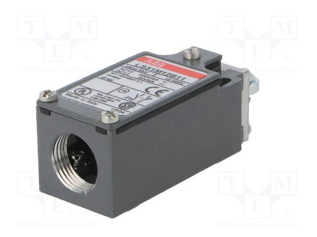 ABB Interruptor de fin de carrera con roldana metálica Ø12mm NO+NC