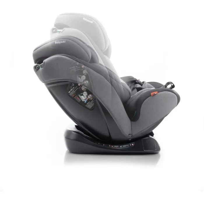 Babyauto BAB8435593703489 Silla de Coche Grupo 0/1/2/3 I-Size 40-150 cm Reclinable Reductor Gris
