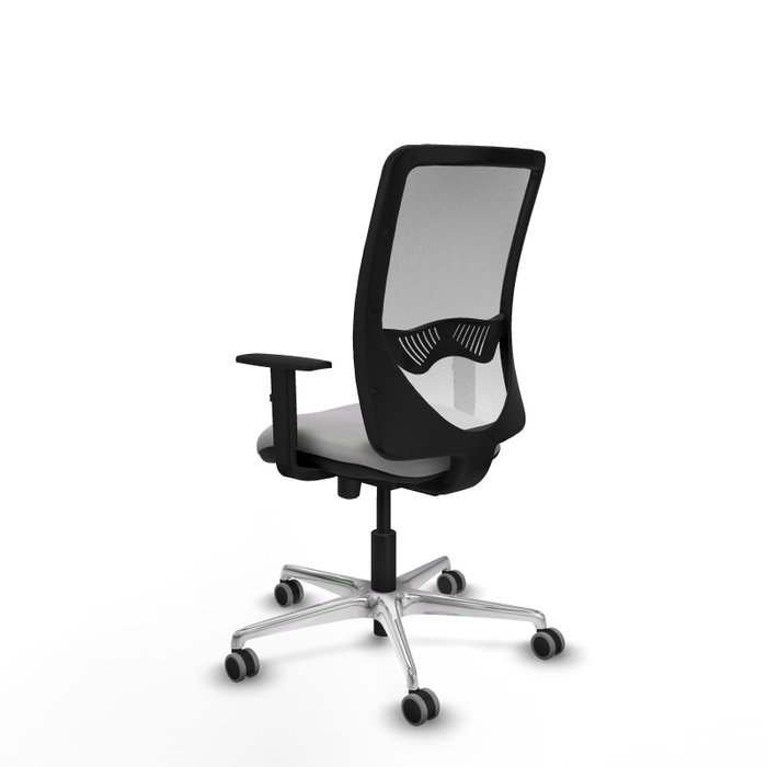 PIQUERAS Y CRESPO Silla de oficina Zulema con mecanismo Sincro/Traslack, Gris claro y Blanco PIQUERAS Y CRESPO Silla de oficina Zulema con mecanismo Sincro/Traslack, Gris claro y Blanco