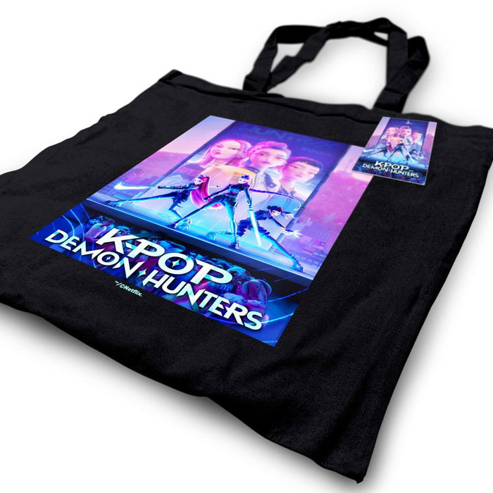 Pyramid International Bolso de Mano Totebag K-Pop Demon Hunters Negra Pyramid International Bolso de Mano Totebag K-Pop Demon Hunters Negra