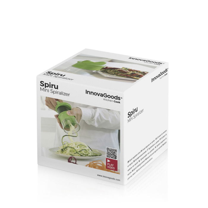 Pack Cortador de Verduras en Espiral y Mandolina-Rallador Plegable 6 en 1 InnovaGoods