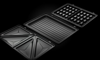 Russell Hobbs 24540-56 Sandwichera 3 en 1 Placas Hondas, Parrilla y Gofres Antiadherentes