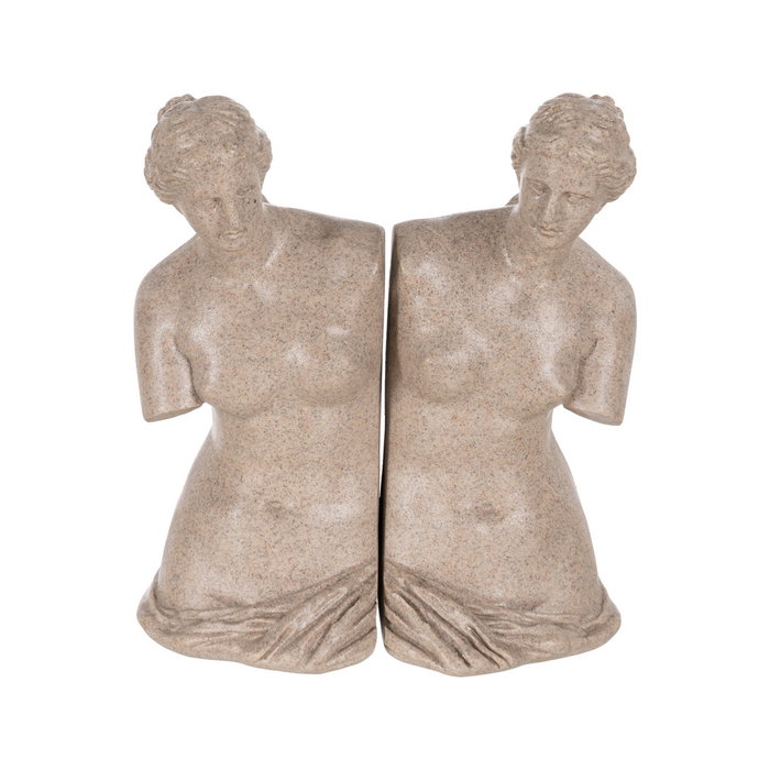 S/2 Sujetalibros Diosa Poliresina 22,70 X 12,80 X 25,80 cm