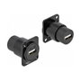 DeLOCK Módulo USB 2.0 Tipo-A hembra a hembra 86784