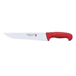Martínez y Gascón Cuchillo de Oficio Norplast Rojo 31 cm, Acero Inoxidable y Mango de Plástico para Cocina