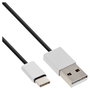 InLine Cable USB 2.0 Tipo C a Tipo A 1m Negro Aluminio
