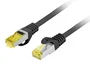 Lanberg PCF6A-10CU-0050-BK Cable de Red 0.5 m Negro, Categoría 6a (Cat6a), Estándar S/FTP (S-STP), RJ-45