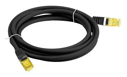 Lanberg PCF6A-10CU-0050-BK Cable de Red 0.5 m Negro, Categoría 6a (Cat6a), Estándar S/FTP (S-STP), RJ-45