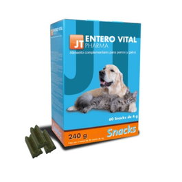 Enterovital Snacks para Perros, 240g - 3 Packs de 20 Unidades (4g cada una)